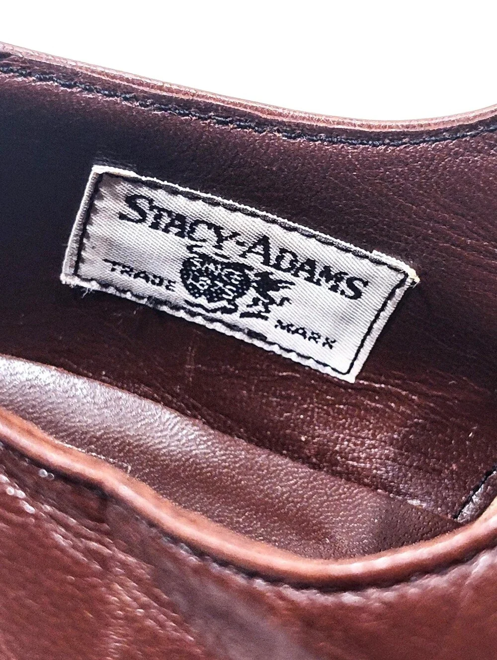 Stacy Adams Men's Brown Leather Cap Toe Oxford Dress Shoes Size 12 D